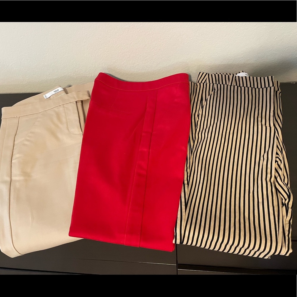 Mango slim suit pants 3-pack size 2
